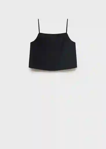 Top Lilo Negro Talla S Mujer Mango