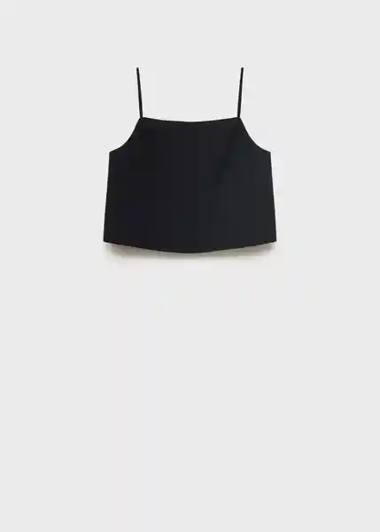 Top Lilo Negro Talla S Mujer Mango