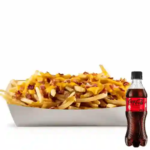 Combo Cheese&Bacon Fries +Cocacola S/az 400ml