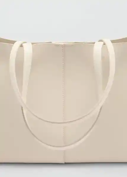 Bolso M Manu Off White Talla 99 Mujer Mango