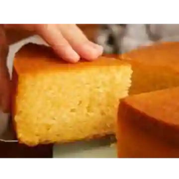 Porcion de Torta de Vainilla