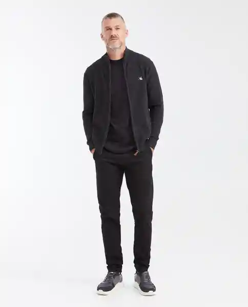 Pantalón Smart Negro Sombrio Ultraoscuro Talla 34 Chevignon