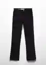 Pantalón Jean Elle Tejano Negro Talla 54 Mujer Mango