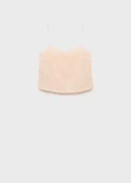 Top Xlenju Nude Talla M Mujer Mango