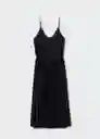 Vestido Fortuny5 Negro Talla 24 Mujer Mango