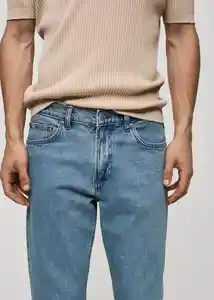 Jean Ben Dirty Claro Talla 44 Hombre Mango