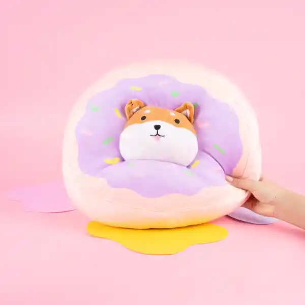 Almohada en Forma de Dona Shiba Inu Serie Miniso