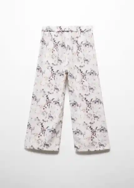 Pantalón Tina Niñas Off White Talla 6 Mango