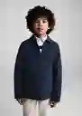 Chaqueta Parka Fernando Navy Talla 07 Niños Mango