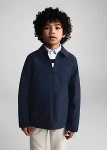 Chaqueta Parka Fernando Navy Talla 07 Niños Mango