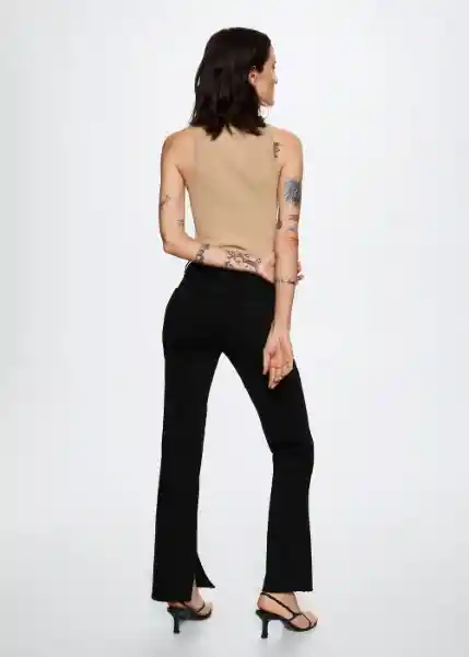 Jeans Elle Tejano Negro Talla 46 Mujer Mango