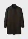 Abrigo Funnel Marrón Talla M Hombre Mango