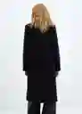 Abrigo Solete Azul Noche Talla XS Mujer Mango