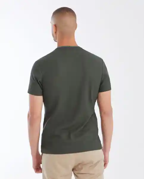 Camiseta Textured Verde Selvoso Ultraoscuro Talla M Chevignon