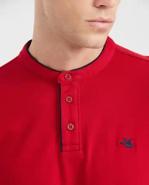 Camiseta Polo Details Contrast Rojo Chili Oscuro S Chevignon