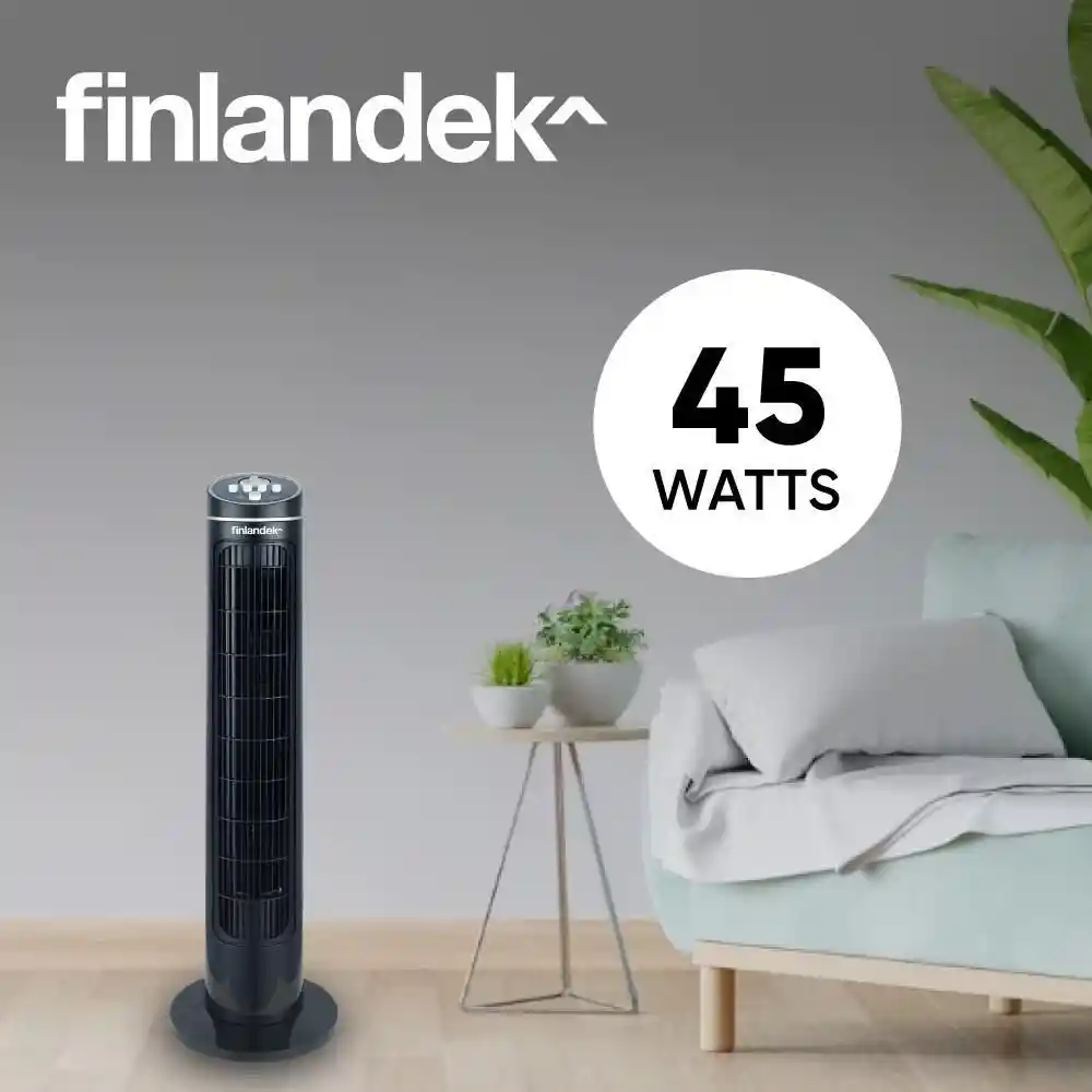 Finlandek Ventilador de Torre Negro 31P FI-FN159CO