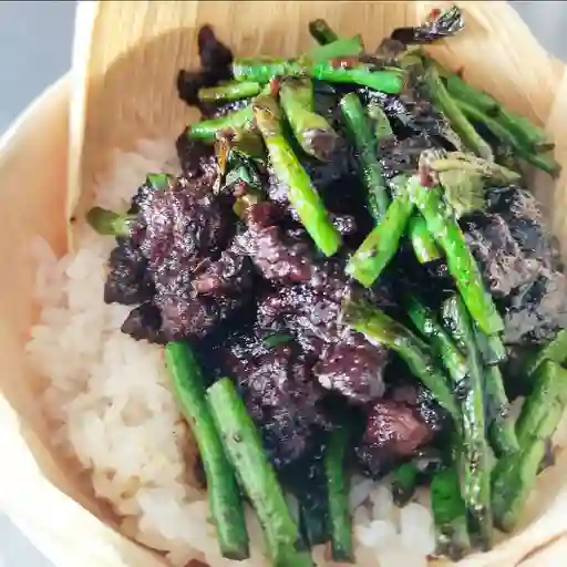 Mongolian Beef + Arroz