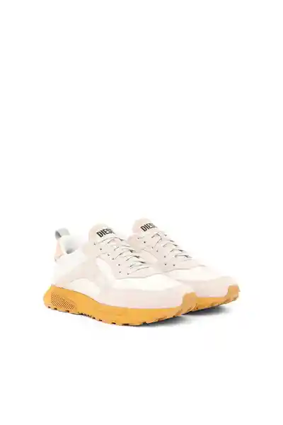 Diesel Tenis S-Tyche Low Cut Blanco Suela Amarillo Talla 8