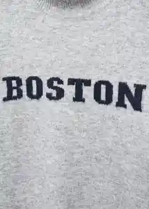 Buzo Jersey Boston Gris Claro Vigoré Talla 21 Teen Niñas Mango