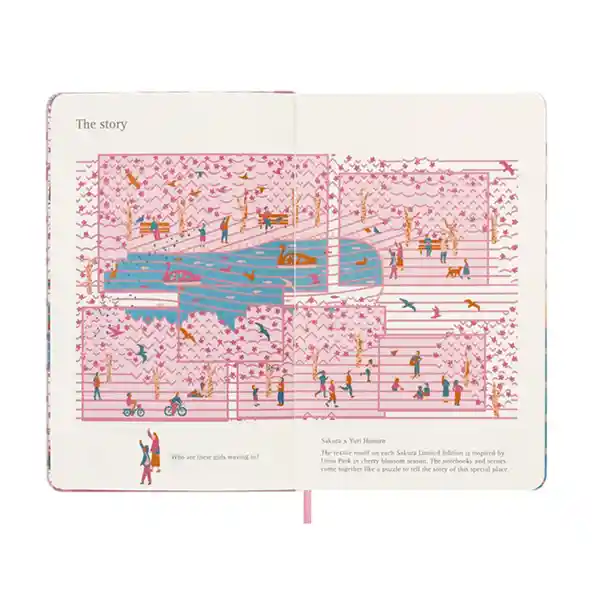 Moleskine Cuaderno Plano Sakura Bench Grande