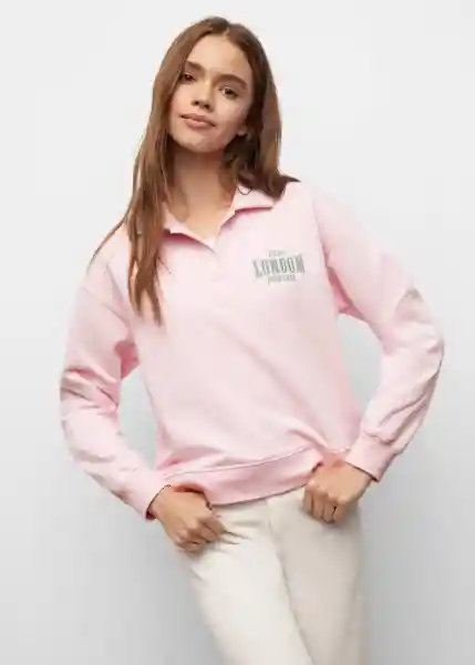 Buzo Buzo Sudadera Malva Talla 21 Teen Niñas Mango