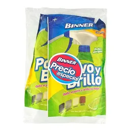 Binner Kit Limpiador Polvo y Brillo