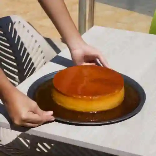 Flan de caramelo media libra