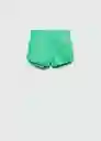 Short Paris Verde Talla L Mujer Mango