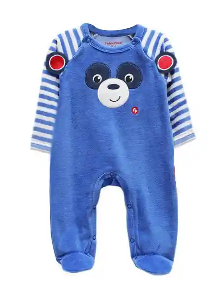 Pijama Entera Para Bebé Azul Talla 0-3 Meses