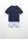 Set Pijama Night Navy Talla 10 Niños Mango