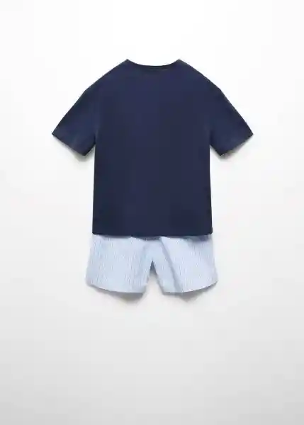 Set Pijama Night Navy Talla 10 Niños Mango