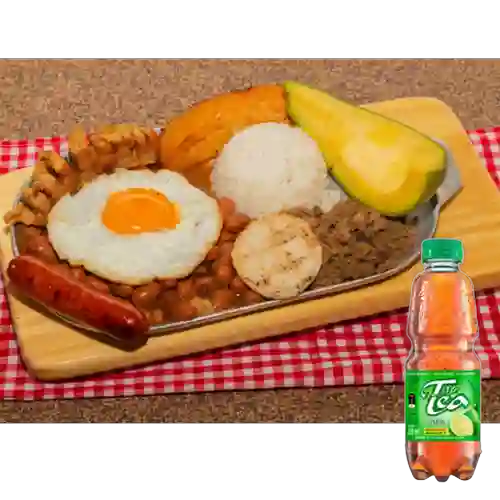 Combo Bandeja Paisa + Mr Tea Limón 400 ml