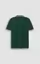 Camiseta Polo Hombre Verde Talla M 802G081_VER195918 Americanino