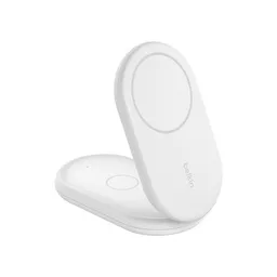 Belkin Base de Carga Magnética 2 en 1 Qi2 15W - Blanco