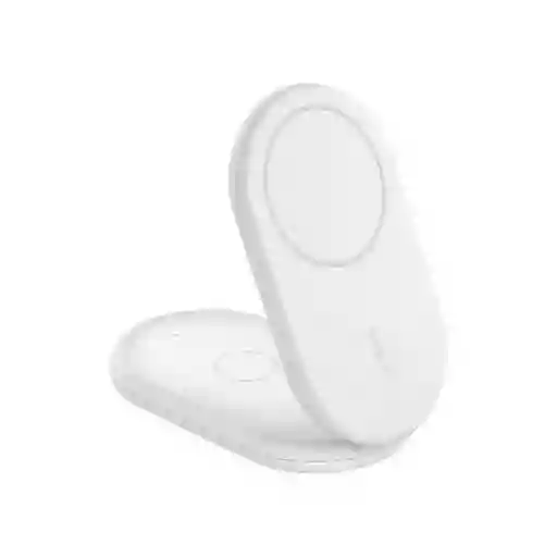 Belkin Base de Carga Magnética 2 en 1 Qi2 15W - Blanco