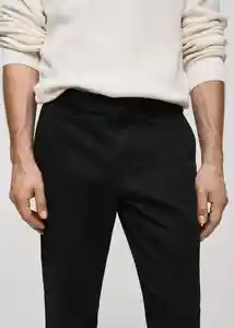 Pantalón Prato Negro Talla 36 Hombre Mango