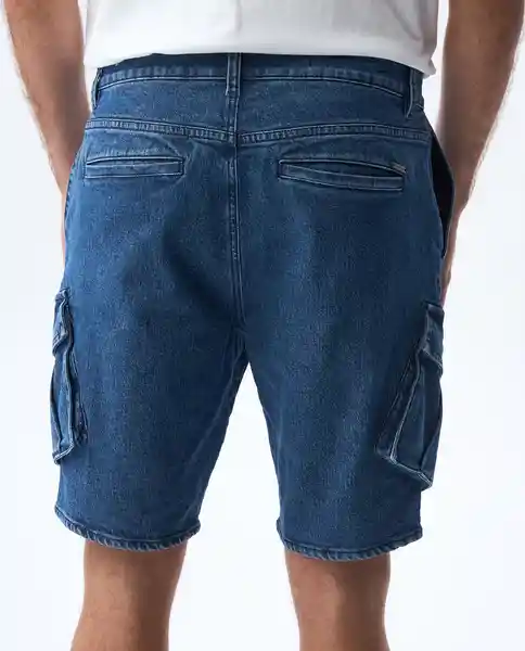Bermuda Hombre Azul Talla 34 551G004_AZU174021 Americanino