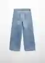 Jean Wide5 Tejano Medio Talla 11 Niña Mango