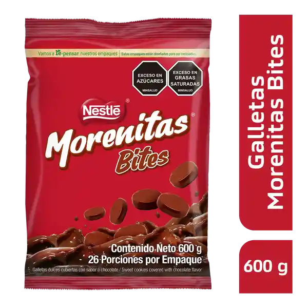 Nestle Chocolates Morenitas Bites Galleta