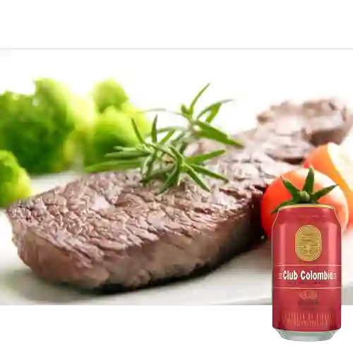 Combo Baby Beef + Cerveza Club Colombia Roja Lta 330ml