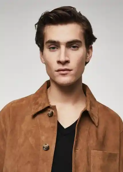 Chaqueta Cazadora Garden Camel Talla L Hombre Mango