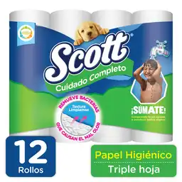 Scott Papel Higiénico Cuidado Completo Triple Hoja