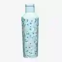 Corkcicle Botella Canteen Floral Azul 16 Oz