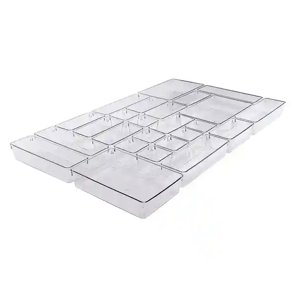 Hacks & Racks Organizador Cajón Modular Transparente