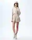 Short Mujer Beige Talla 8 651G001_BEI141209 Americanino