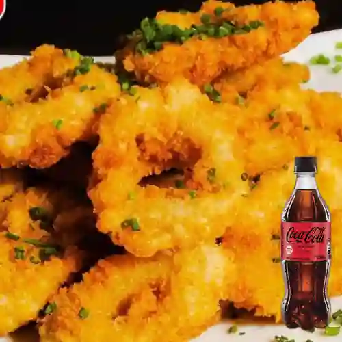 Combo Calamares Tempura + Coca Cola Sin Azúcar 600ML