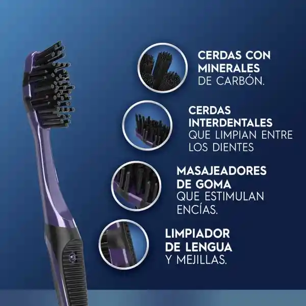 Cepillo de Dientes Oral-B 5 Acciones Con Carbon 2 Und