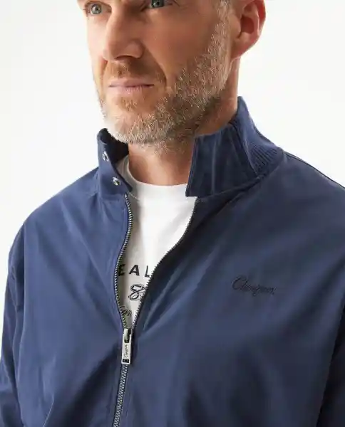 Chaqueta High Neck Bomber Azul Dark Ultraoscuro T.L Chevignon