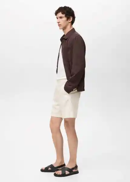 Bermuda Darb Crudo Talla 42 Hombre Mango