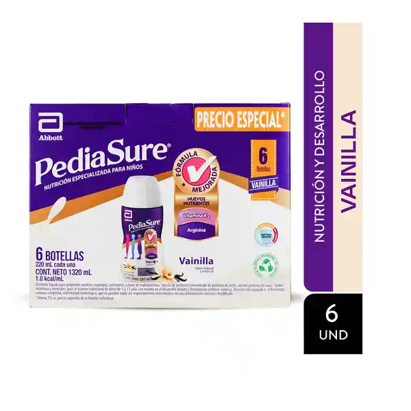 Complemento Nutricional Pediasure Peptigro Vainilla x 6 Und